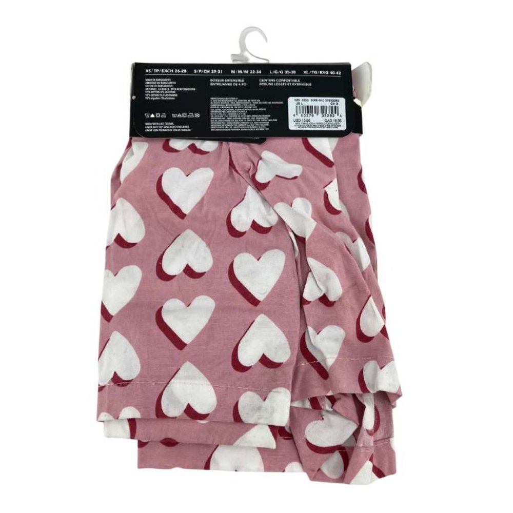 American Eagle | Men's Stretch Boxer | Pink | Hearts | Size Large - Picture 2 of 7